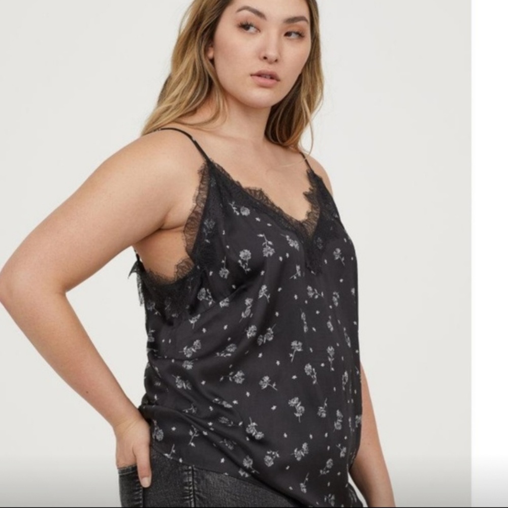 h & m | lace floral camisole